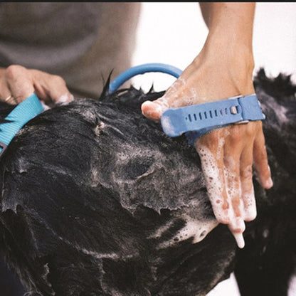 Multi-Functional Dog Bath Brush & Massager with Integrated Sprayer