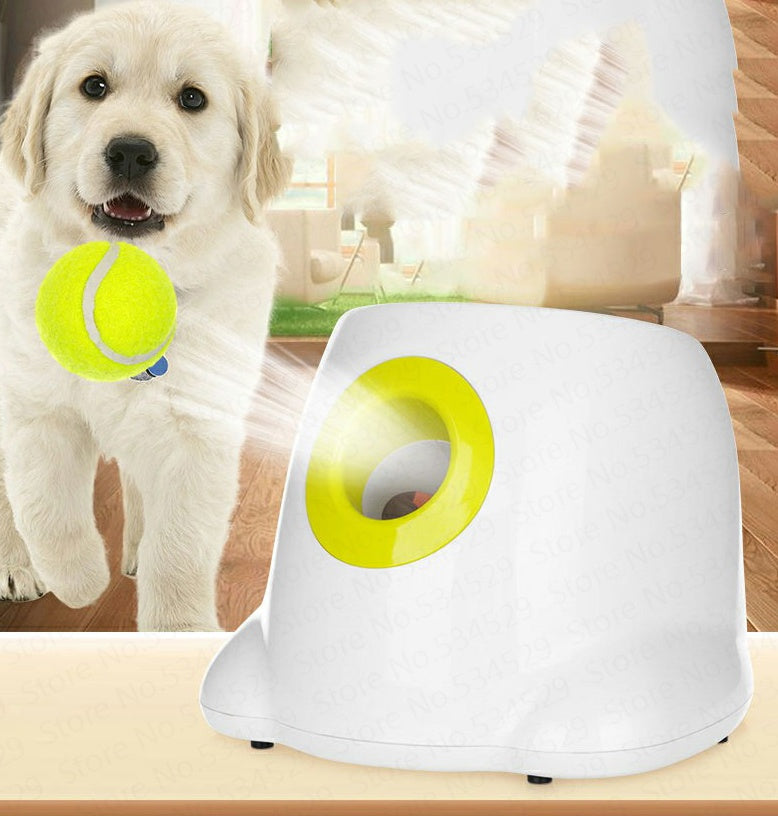 Woof & Launch – Automatic Interactive Ball Thrower for Dogs
